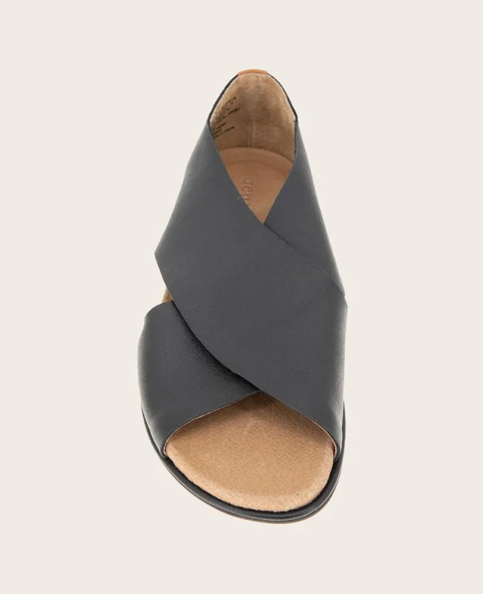 Sandals and Wedges Women Kenneth Cole GENTLE SOULS Laniey XBand Leather Sandal Black Sandals and Wedges Women Kenneth Cole GENTLE SOULS Laniey XBand Leather Sandal Black