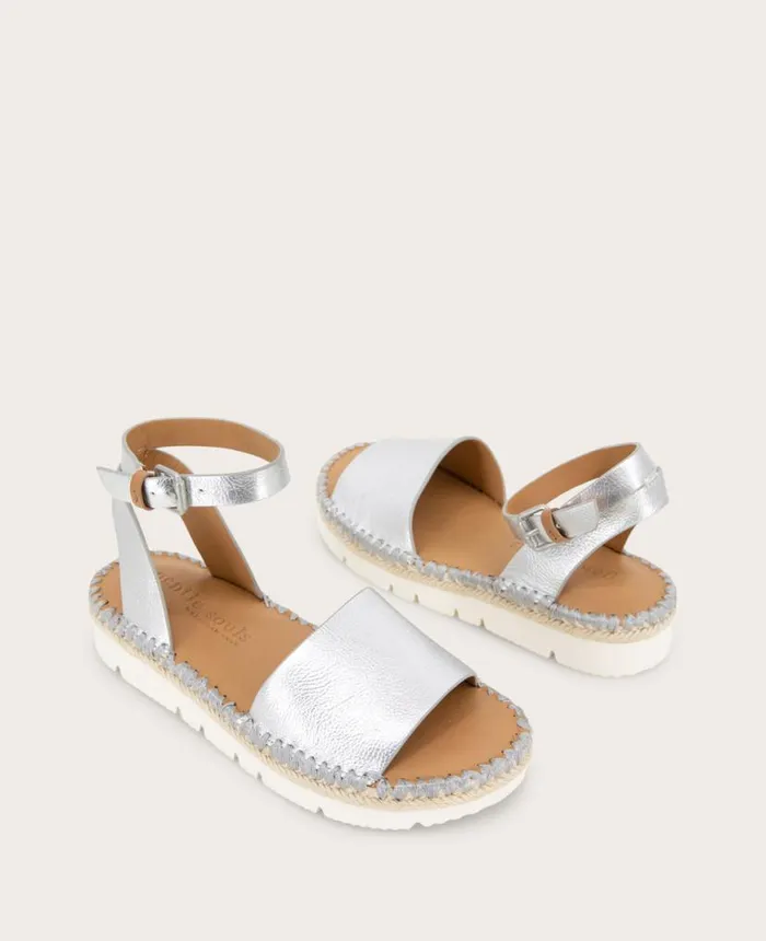 Sandals and Wedges Women Kenneth Cole GENTLE SOULS Lucille Sandal Silver