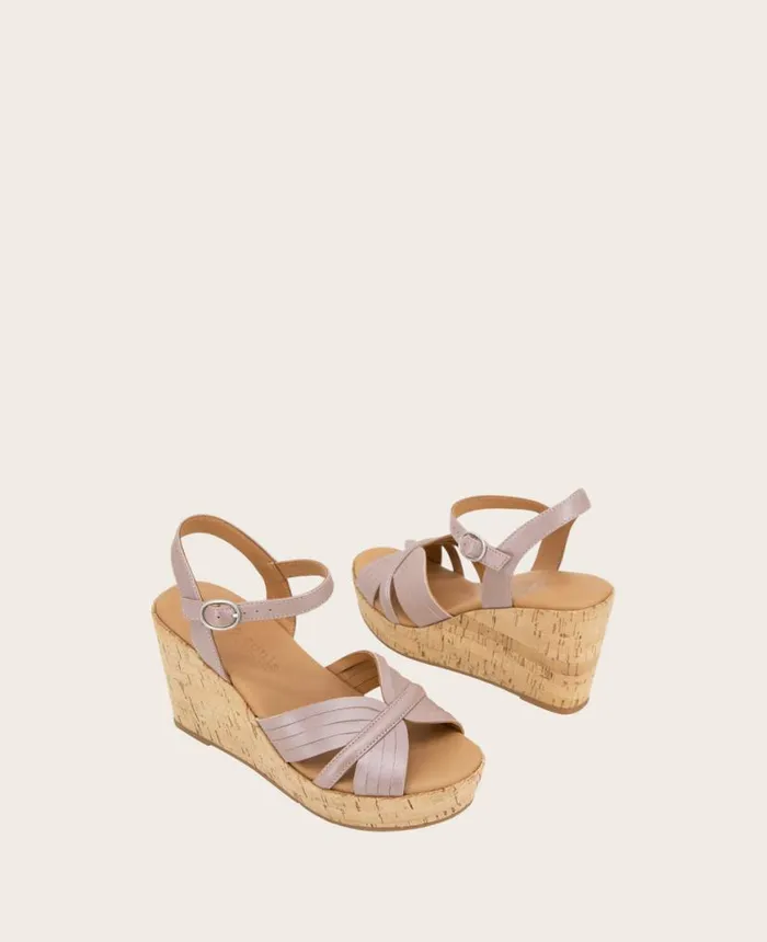 Sandals and Wedges Women Kenneth Cole GENTLE SOULS Nomi Wedge Sandal Blush
