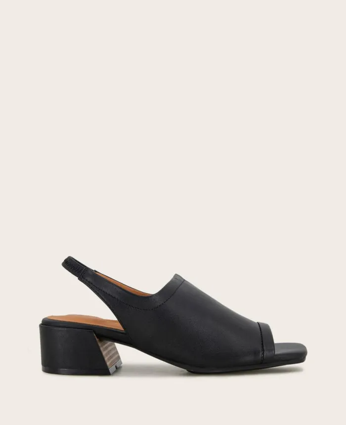Sandals and Wedges Women Kenneth Cole GENTLE SOULS Penny Block Heel Slingback Sandal Black