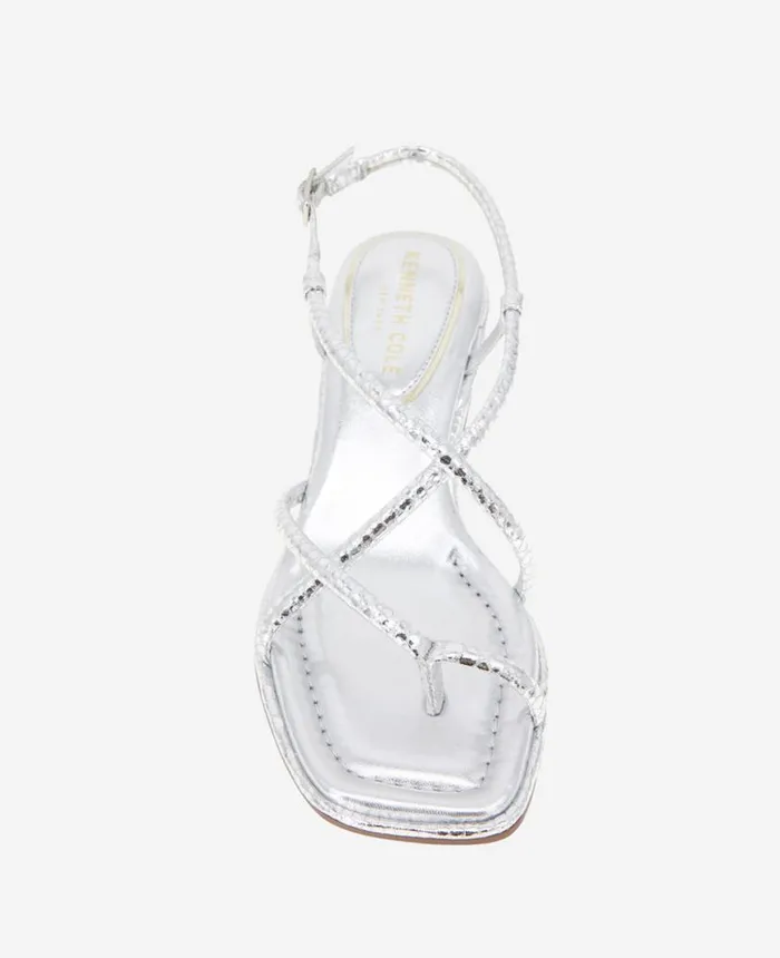 Sandals and Wedges Women Kenneth Cole Ginger Heeled Sandal Silver Sandals and Wedges Women Kenneth Cole Ginger Heeled Sandal Silver
