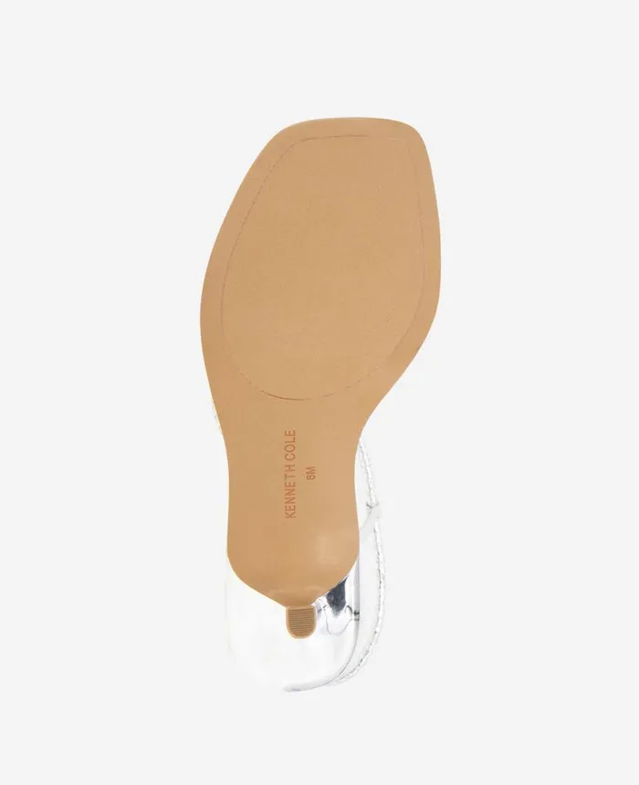 Sandals and Wedges Women Kenneth Cole Ginger Heeled Sandal Silver Sandals and Wedges Women Kenneth Cole Ginger Heeled Sandal Silver
