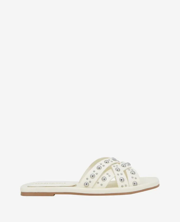 Sandals and Wedges Women Kenneth Cole Jula Flat Sandal Egret