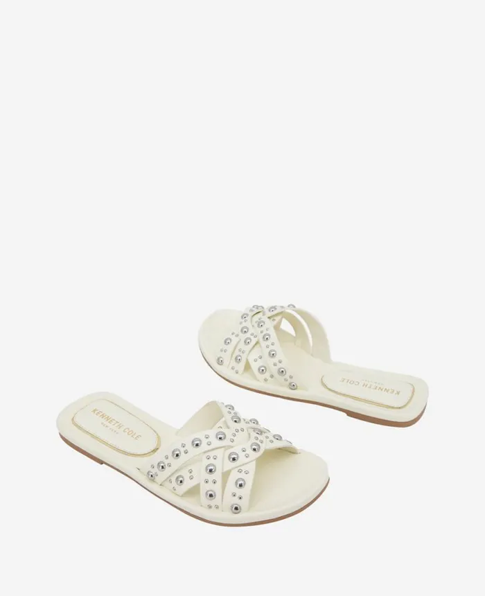 Sandals and Wedges Women Kenneth Cole Jula Flat Sandal Egret