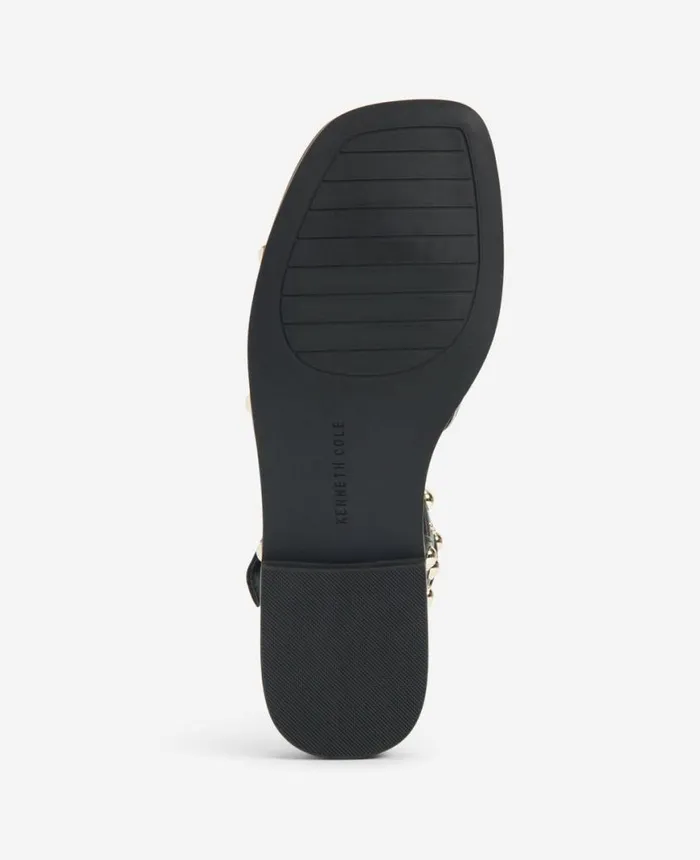 Sandals and Wedges Women Kenneth Cole Ruby Studded Gladiator Flat Sandal Black Sandals and Wedges Women Kenneth Cole Ruby Studded Gladiator Flat Sandal Black