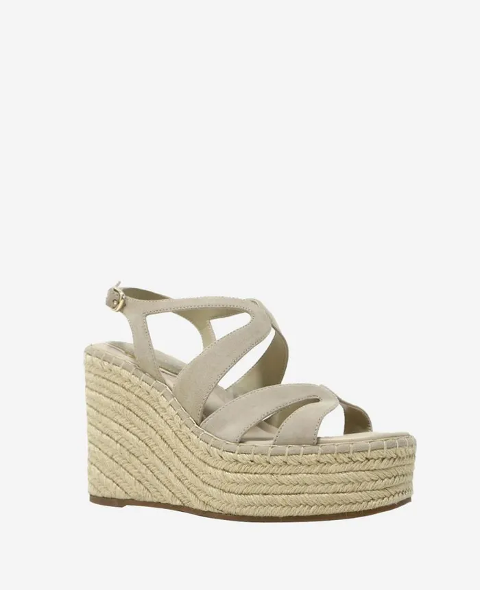 Sandals and Wedges Women Kenneth Cole The Solace Platform Espadrille Wedge Sandal Almond Suede Sandals and Wedges Women Kenneth Cole The Solace Platform Espadrille Wedge Sandal Almond Suede
