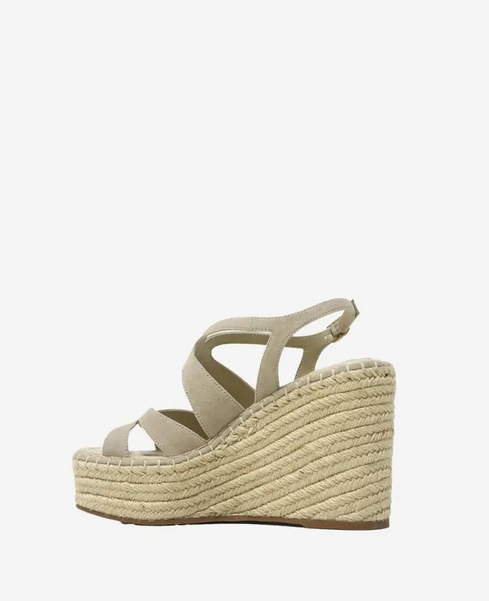 Sandals and Wedges Women Kenneth Cole The Solace Platform Espadrille Wedge Sandal Almond Suede Sandals and Wedges Women Kenneth Cole The Solace Platform Espadrille Wedge Sandal Almond Suede