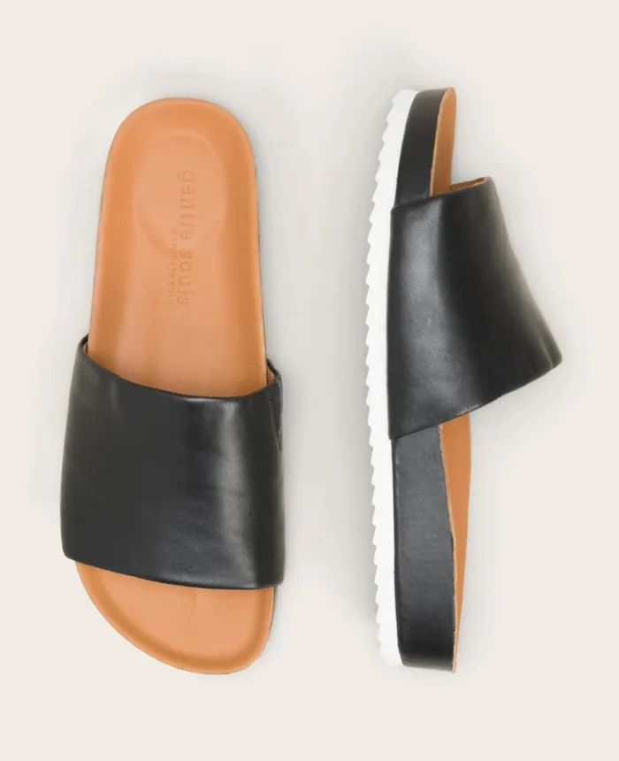 Sandals Men Kenneth Cole GENTLE SOULS Montauk One Band Sandal Black