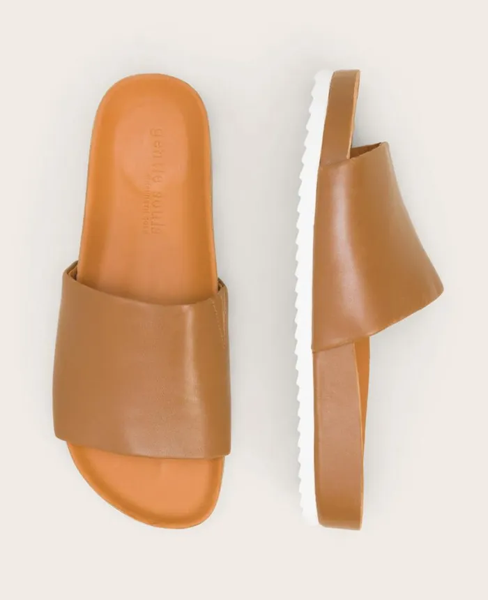 Sandals Men Kenneth Cole GENTLE SOULS Montauk One Band Sandal Luggage Sandals Men Kenneth Cole GENTLE SOULS Montauk One Band Sandal Luggage