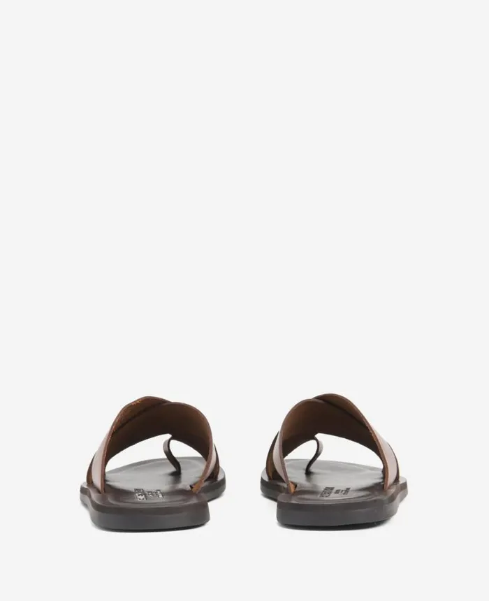Sandals Men Kenneth Cole Ideal Leather Slide Sandal Brown Sandals Men Kenneth Cole Ideal Leather Slide Sandal Brown