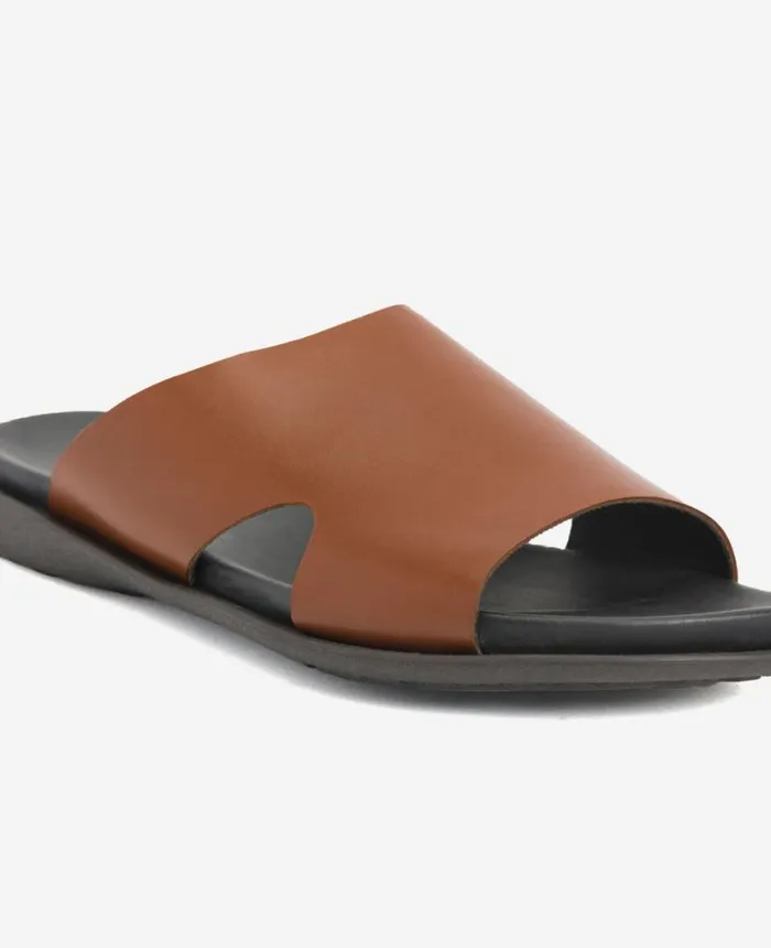 Sandals Men Kenneth Cole SandY Beach Leather Slide Sandal Cognac Sandals Men Kenneth Cole SandY Beach Leather Slide Sandal Cognac