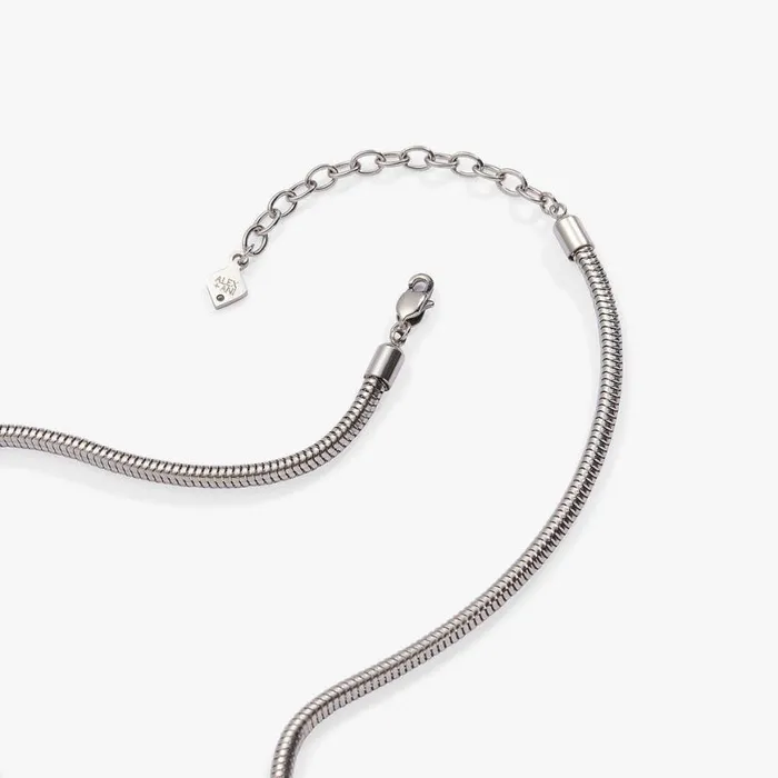 Sapphire Crystal Necklace Stainless Steel Silver Women Alex And Ani Anniversary