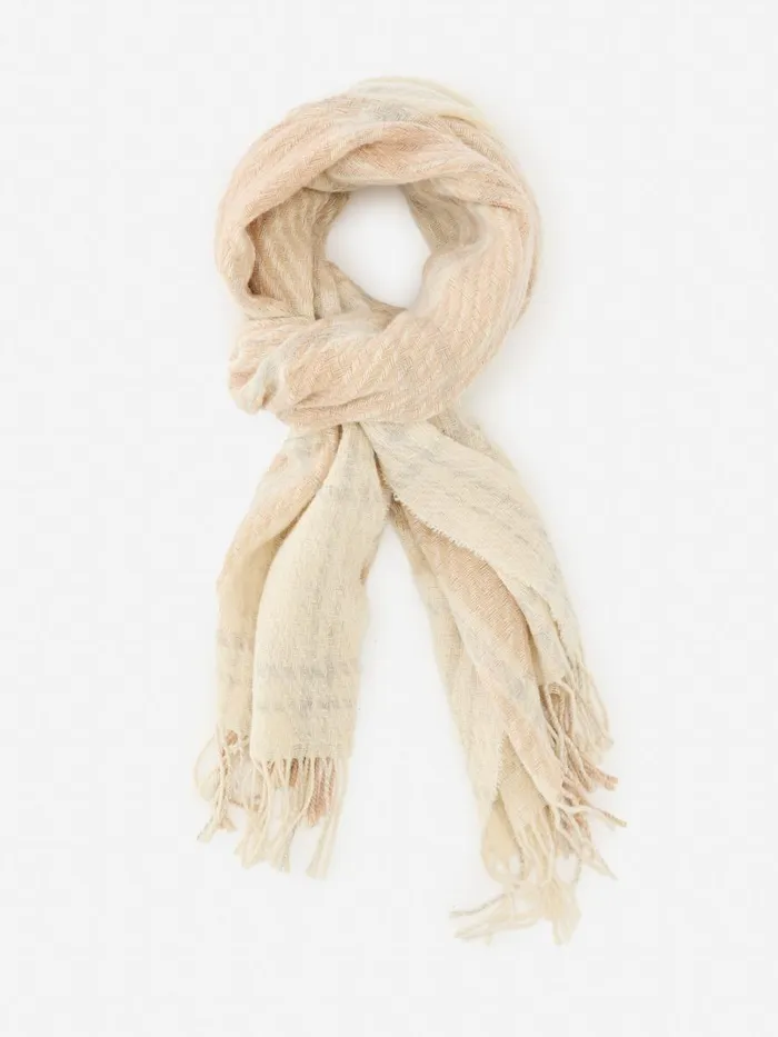 Scarves Women JMcLaughlin Federica Scarf In Plaid Off Whitecamel