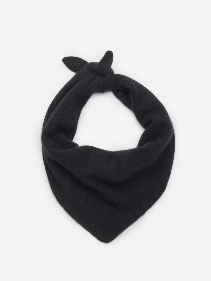 Scarves Women JMcLaughlin Glenda Cashmere Kerchief Black