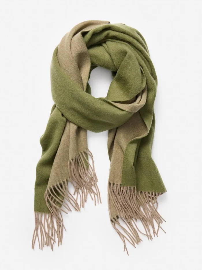 Scarves Women JMcLaughlin Jaipur Cashmere Scarf Olivecamel