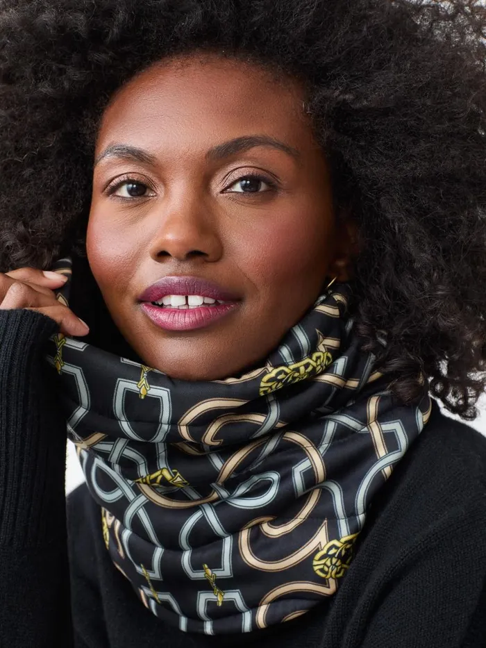 Scarves Women JMcLaughlin Karlie Snood In Neo Beltmore Con Blackgreycamel Scarves Women JMcLaughlin Karlie Snood In Neo Beltmore Con Blackgreycamel