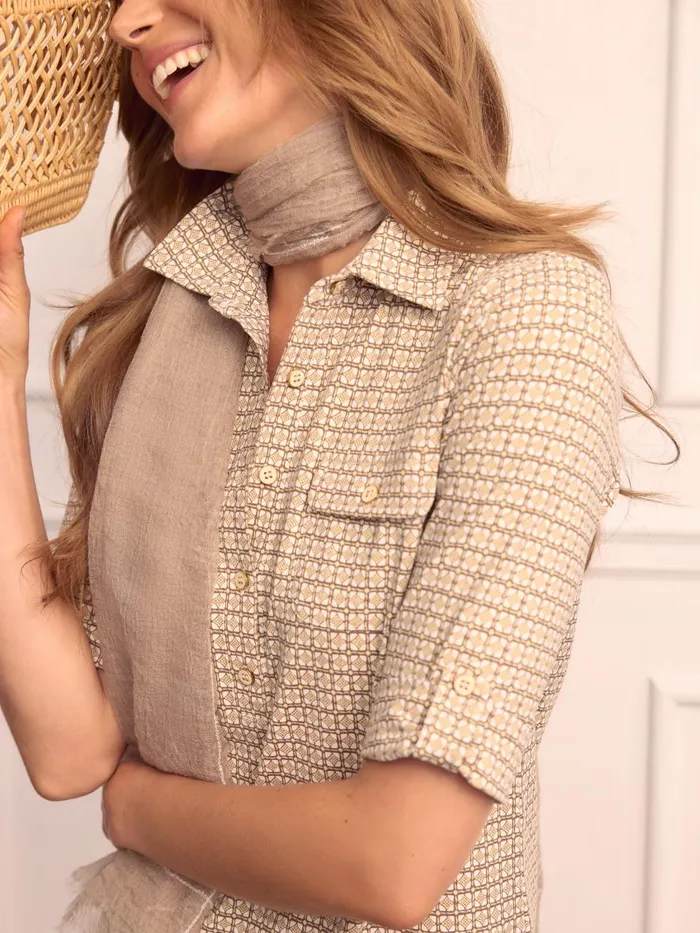 Scarves Women JMcLaughlin Lawton Cashmere Scarf Taupe Scarves Women JMcLaughlin Lawton Cashmere Scarf Taupe