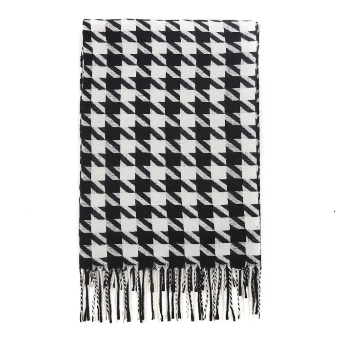 Scarves Women Moda In Pelle Bellascarf BlackWhite Textile Scarves Women Moda In Pelle Bellascarf BlackWhite Textile