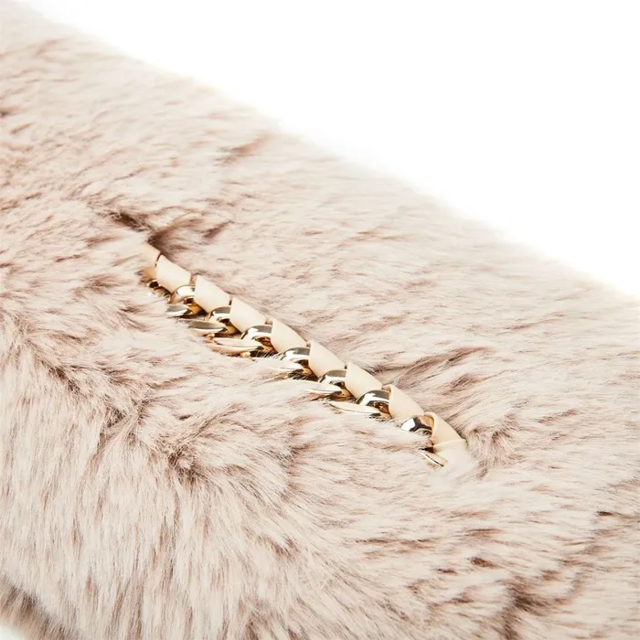 Scarves Women Moda In Pelle Yitzelscarf Cream Faux Fur Scarves Women Moda In Pelle Yitzelscarf Cream Faux Fur