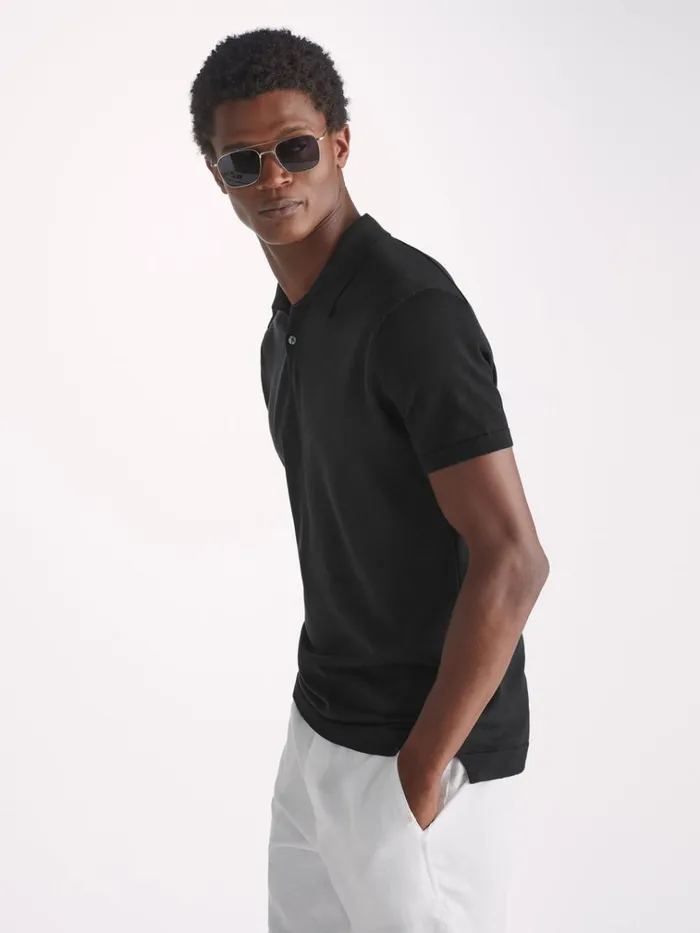 Sea Island Cotton Polo Shirts Men Derek Rose Polo Shirt Jacob Sea Island Cotton Black Sea Island Cotton Polo Shirts Men Derek Rose Polo Shirt Jacob Sea Island Cotton Black