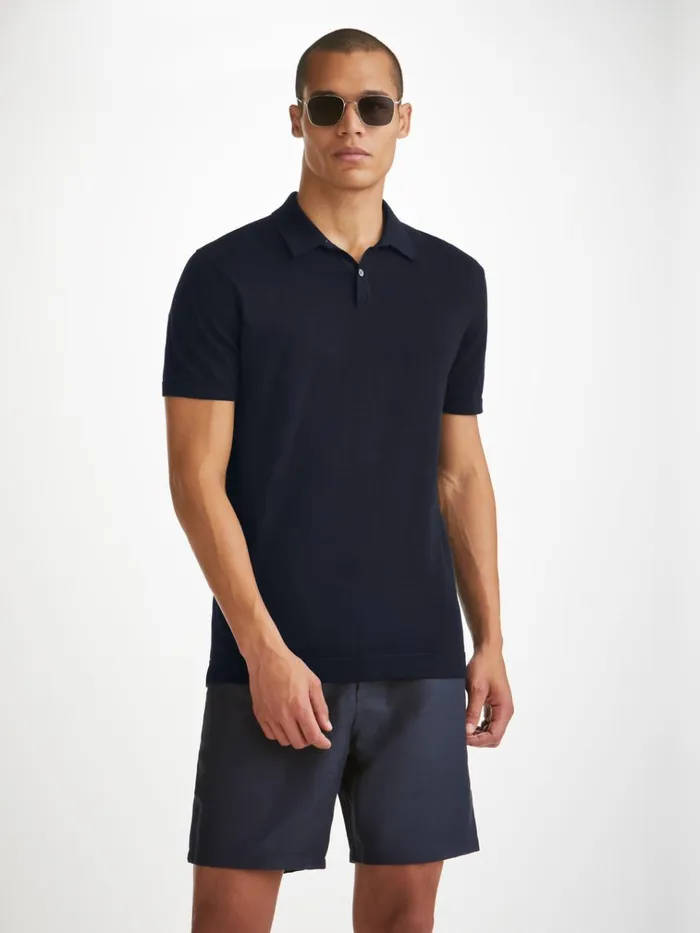 Sea Island Cotton Polo Shirts Men Derek Rose Polo Shirt Jacob Sea Island Cotton Navy Sea Island Cotton Polo Shirts Men Derek Rose Polo Shirt Jacob Sea Island Cotton Navy