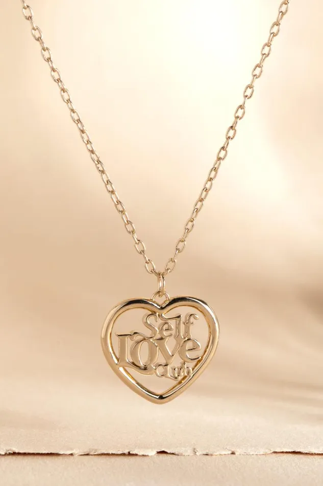SelfLove Club Pendant Necklace Gold Women Alex And Ani Heart