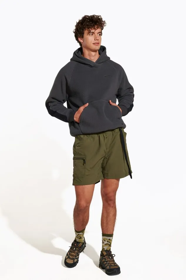 Sherpa Hoody Asphalt Men Merrell Tops