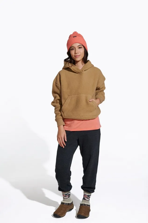 Sherpa Hoody Kelp Women Merrell Tops