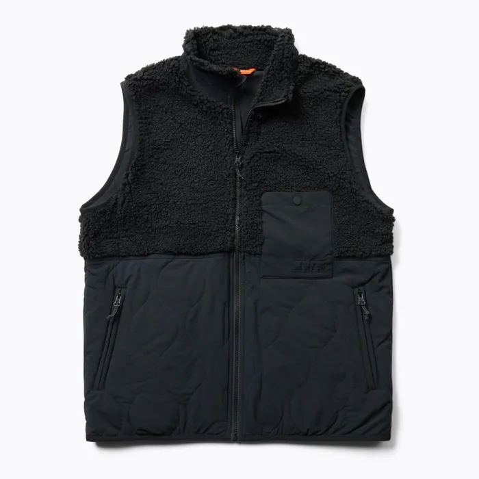 Sherpa Mixup Vest Black Men Merrell Tops