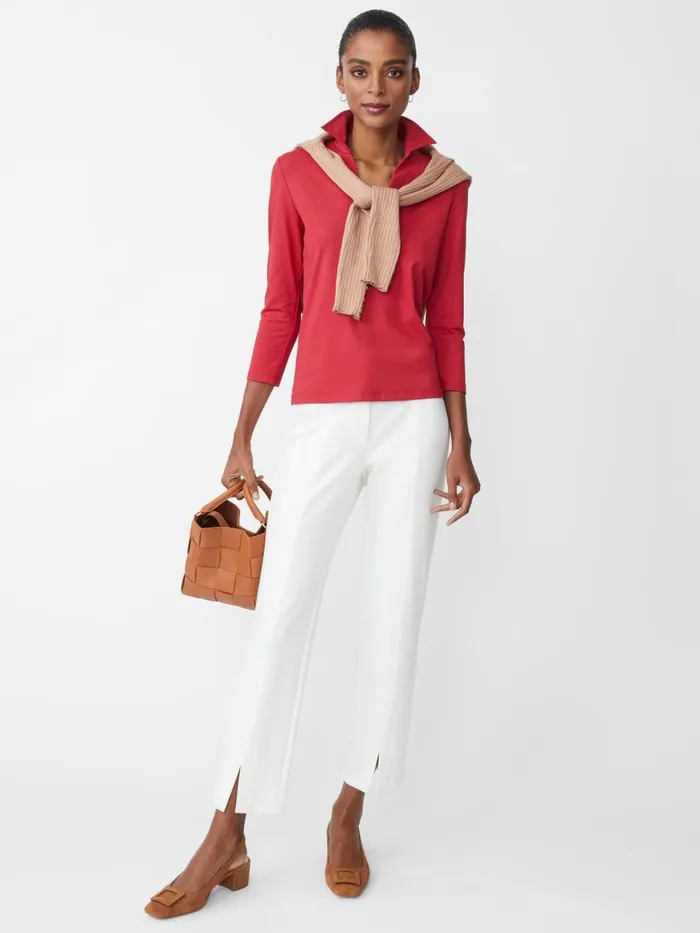 Shirts and Tops Women JMcLaughlin Aida 34 Sleeve Top Fete Red Shirts and Tops Women JMcLaughlin Aida 34 Sleeve Top Fete Red