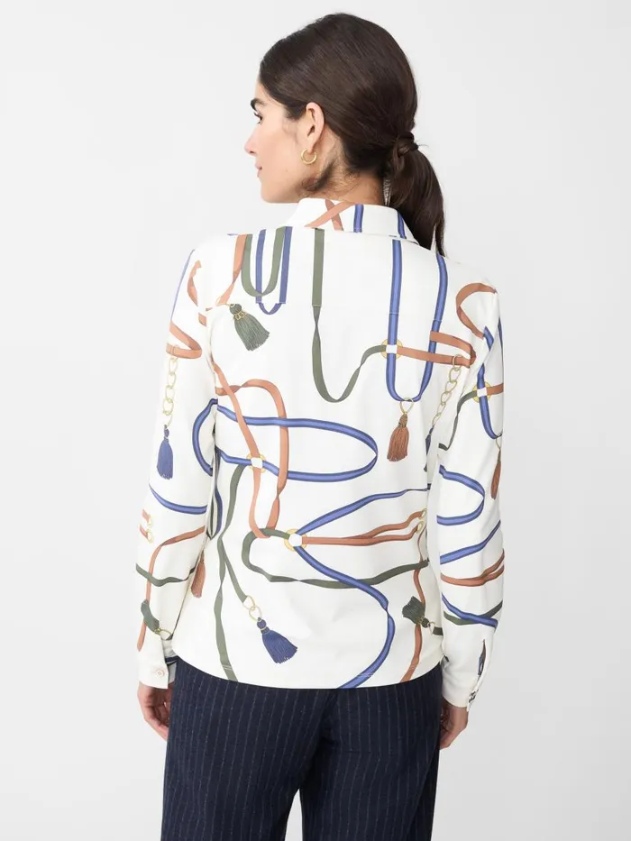 Shirts and Tops Women JMcLaughlin Betty Shirt In Fringe Fete Off Whitebluegreen Shirts and Tops Women JMcLaughlin Betty Shirt In Fringe Fete Off Whitebluegreen
