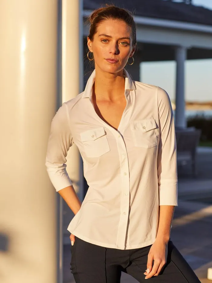 Shirts and Tops Women JMcLaughlin Brynn Lyford Jersey Shirt White