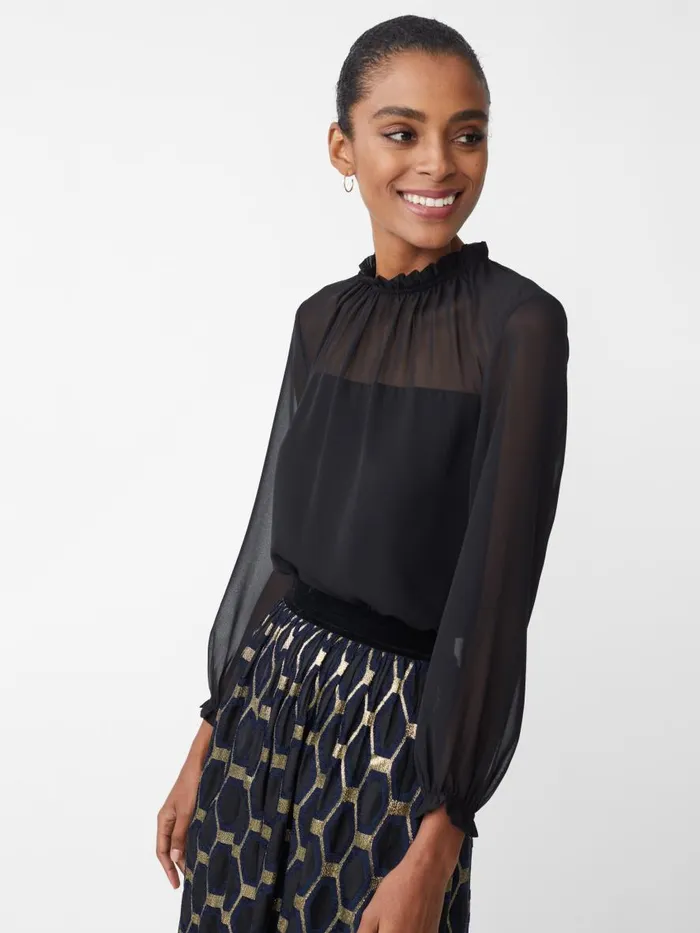 Shirts and Tops Women JMcLaughlin Clelia Blouse Black Shirts and Tops Women JMcLaughlin Clelia Blouse Black