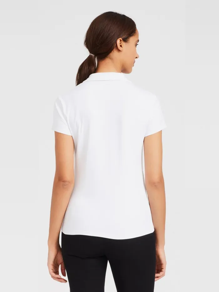 Shirts and Tops Women JMcLaughlin Court Cap Sleeve Polo White