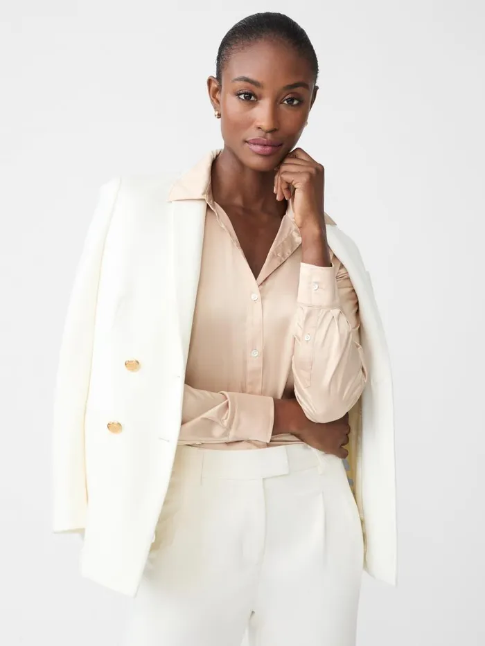 Shirts and Tops Women JMcLaughlin Denver Satin Shirt New Gold Shirts and Tops Women JMcLaughlin Denver Satin Shirt New Gold