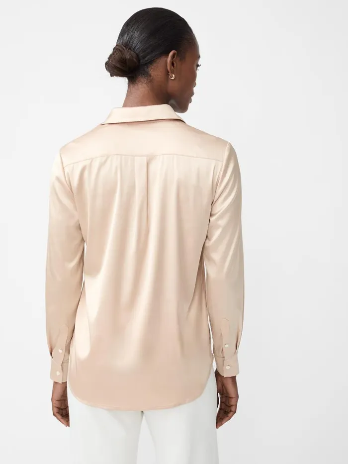 Shirts and Tops Women JMcLaughlin Denver Satin Shirt New Gold Shirts and Tops Women JMcLaughlin Denver Satin Shirt New Gold