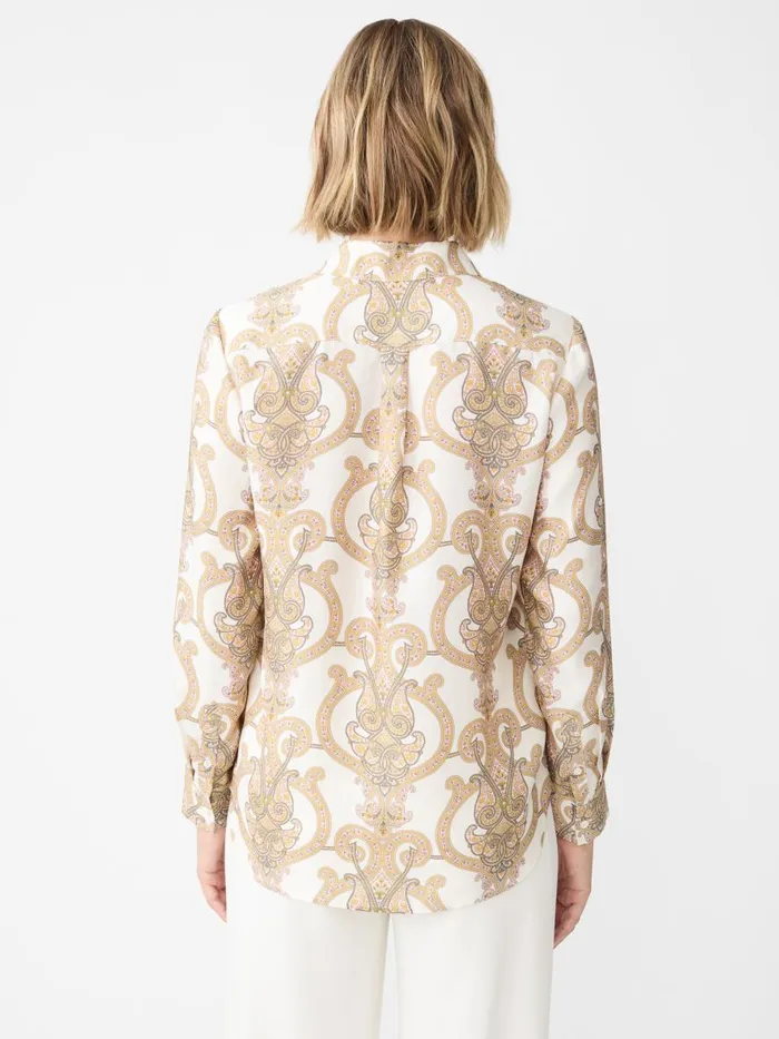 Shirts and Tops Women JMcLaughlin Denver Silk Blend Shirt In Gilded Paisley Creamsand Shirts and Tops Women JMcLaughlin Denver Silk Blend Shirt In Gilded Paisley Creamsand
