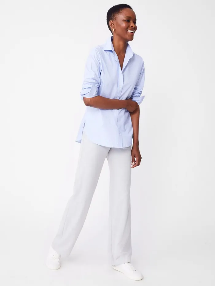Shirts and Tops Women JMcLaughlin Finn Shirt In Stripe Sky Bluewhite