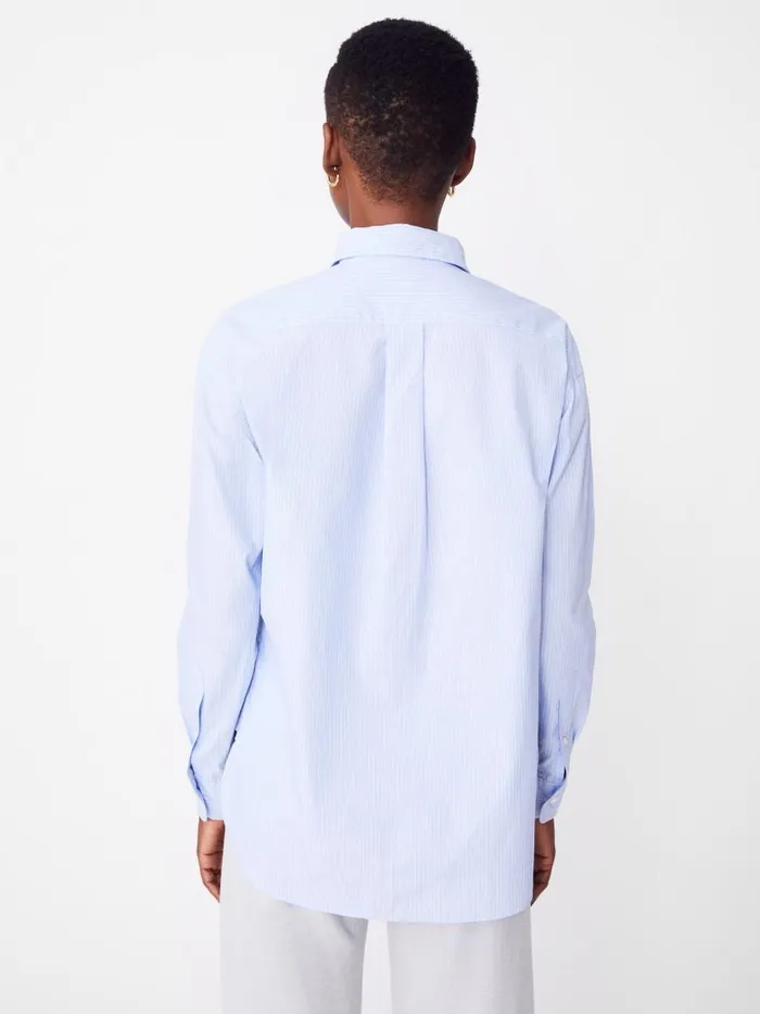 Shirts and Tops Women JMcLaughlin Finn Shirt In Stripe Sky Bluewhite