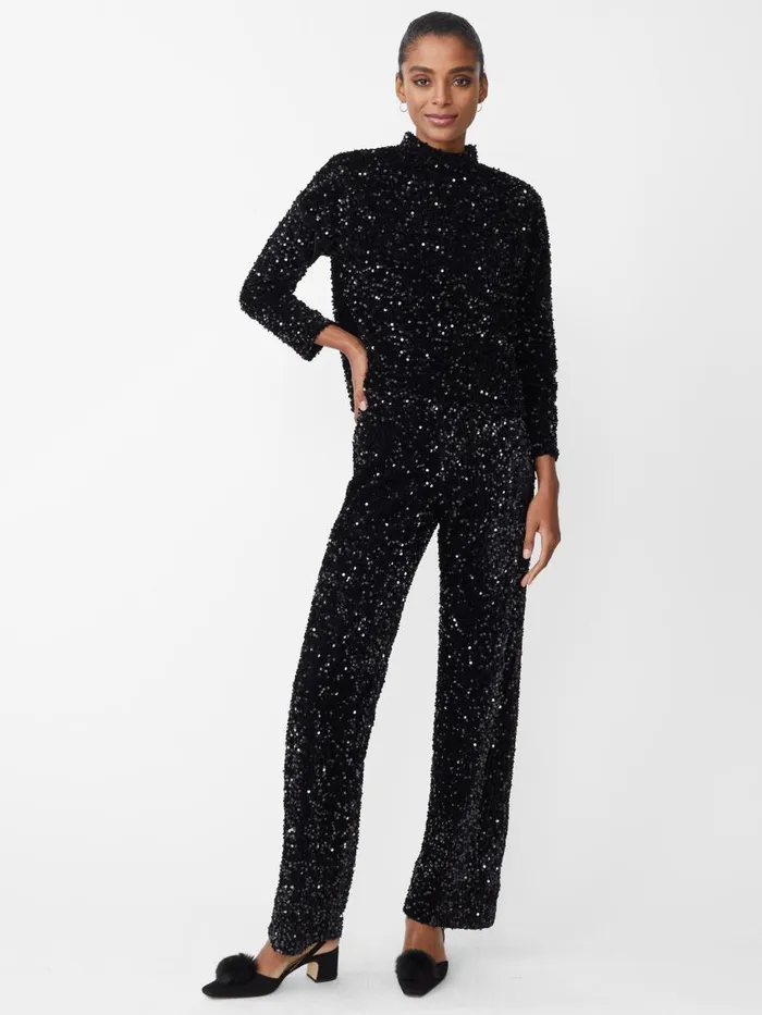Shirts and Tops Women JMcLaughlin Leeza Sequin Top Black Shirts and Tops Women JMcLaughlin Leeza Sequin Top Black