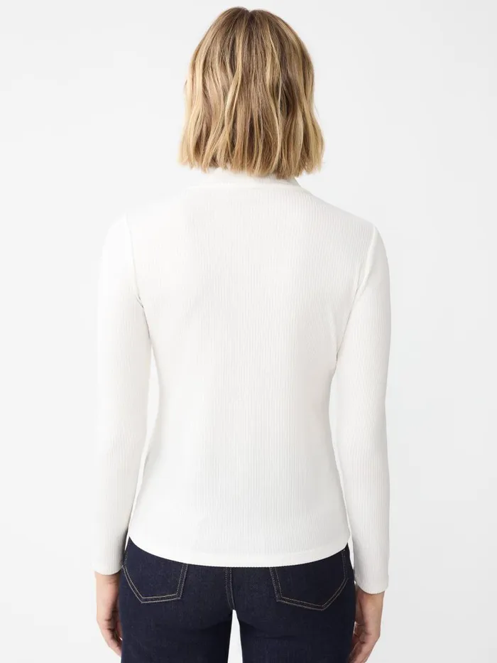 Shirts and Tops Women JMcLaughlin Nadia Metallic Turtleneck Creamsilver Shirts and Tops Women JMcLaughlin Nadia Metallic Turtleneck Creamsilver