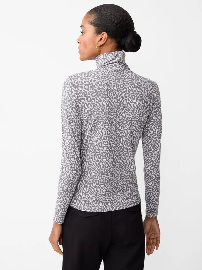 Shirts and Tops Women JMcLaughlin Nadia Turtleneck In Petit Leopard Graylight Gray Shirts and Tops Women JMcLaughlin Nadia Turtleneck In Petit Leopard Graylight Gray