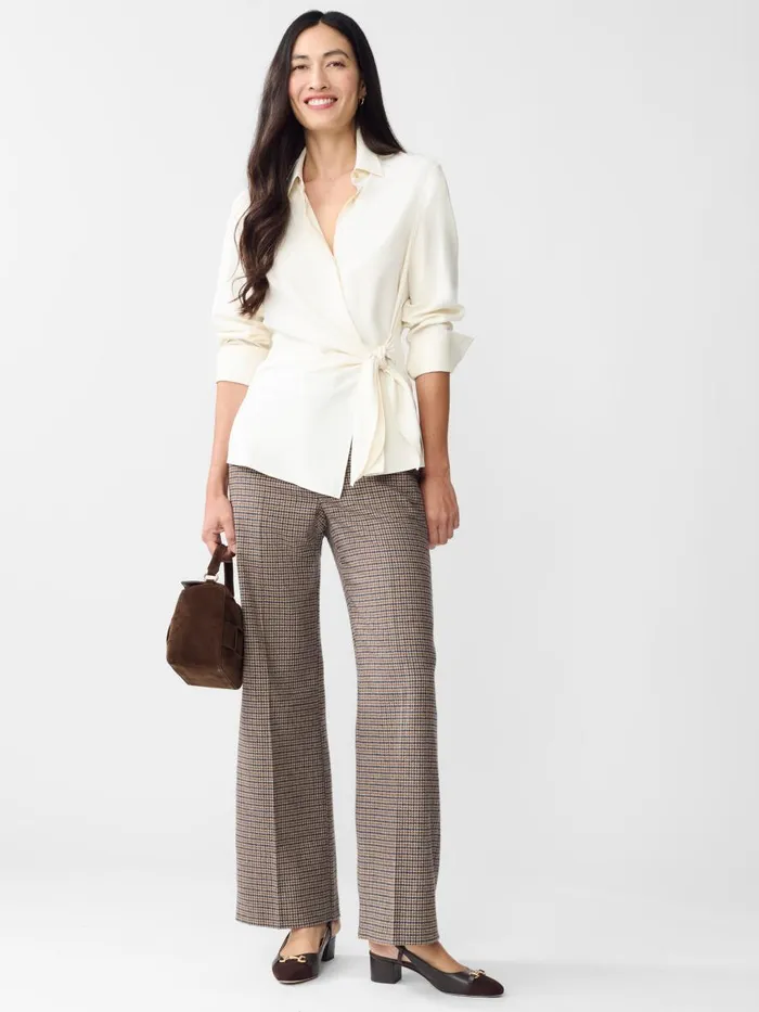 Shirts and Tops Women JMcLaughlin Salma Silk Shirt Egret White Shirts and Tops Women JMcLaughlin Salma Silk Shirt Egret White