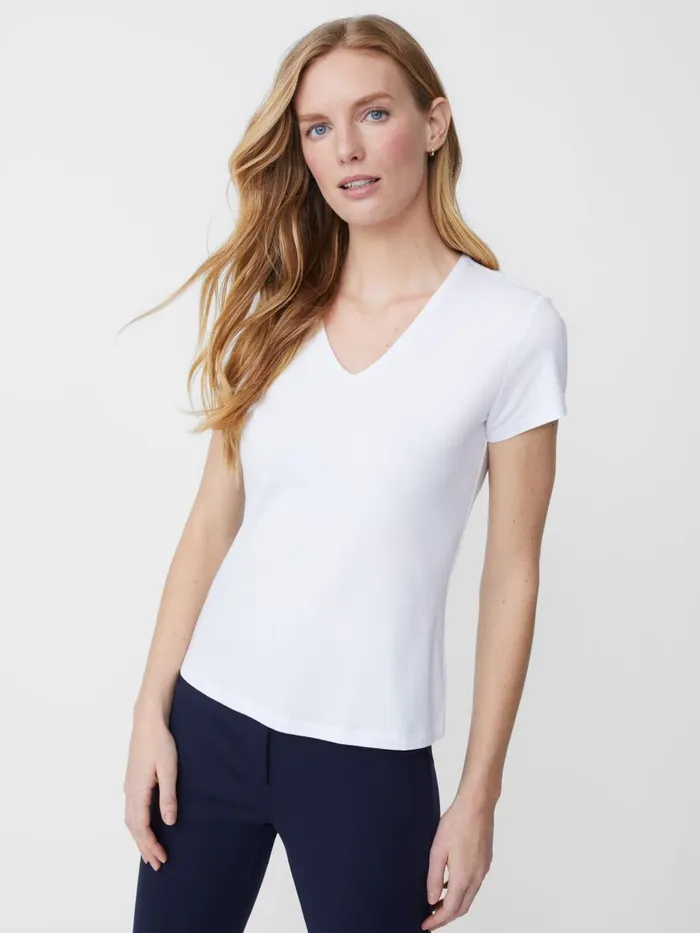 Shirts and Tops Women JMcLaughlin Terrine Tee White