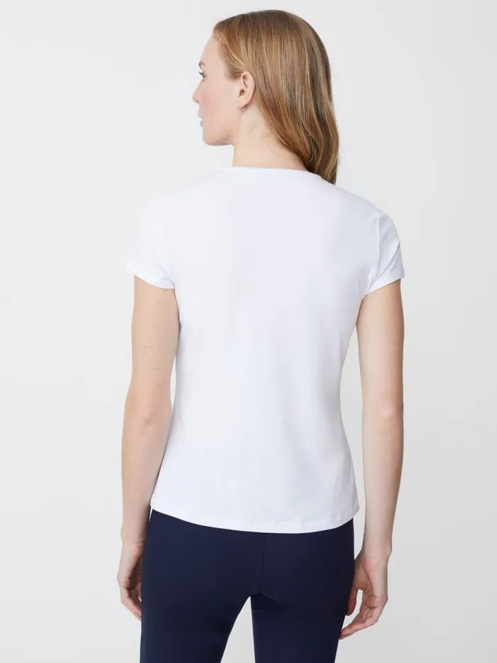 Shirts and Tops Women JMcLaughlin Terrine Tee White Shirts and Tops Women JMcLaughlin Terrine Tee White