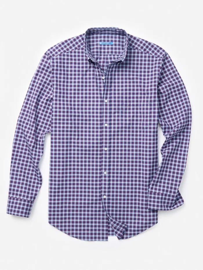 Shirts Men JMcLaughlin Collis Classic Fit Shirt In Mini Window Pane Rednavylight Blue Shirts Men JMcLaughlin Collis Classic Fit Shirt In Mini Window Pane Rednavylight Blue