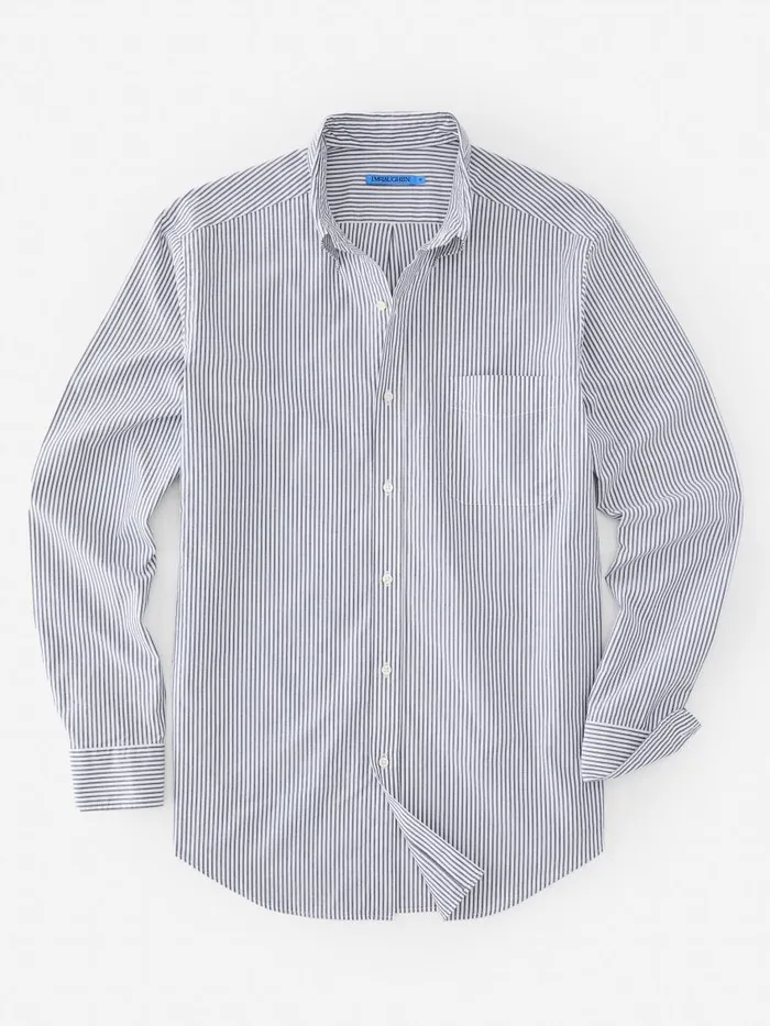 Shirts Men JMcLaughlin Collis Classic Fit Shirt In Stripe Navywhite Shirts Men JMcLaughlin Collis Classic Fit Shirt In Stripe Navywhite