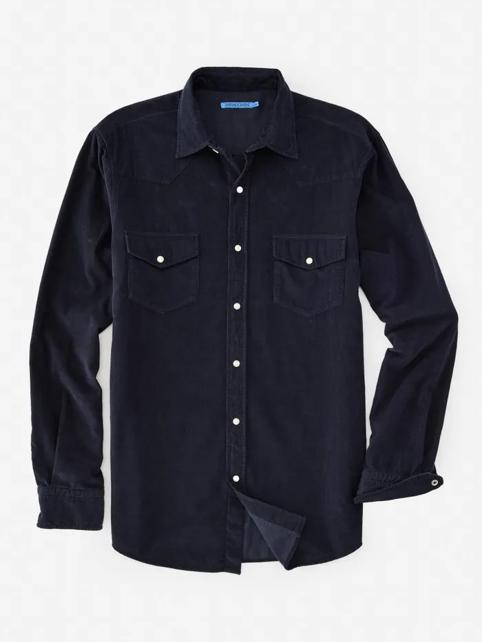 Shirts Men JMcLaughlin Scotto Cord Shirt Navy Shirts Men JMcLaughlin Scotto Cord Shirt Navy