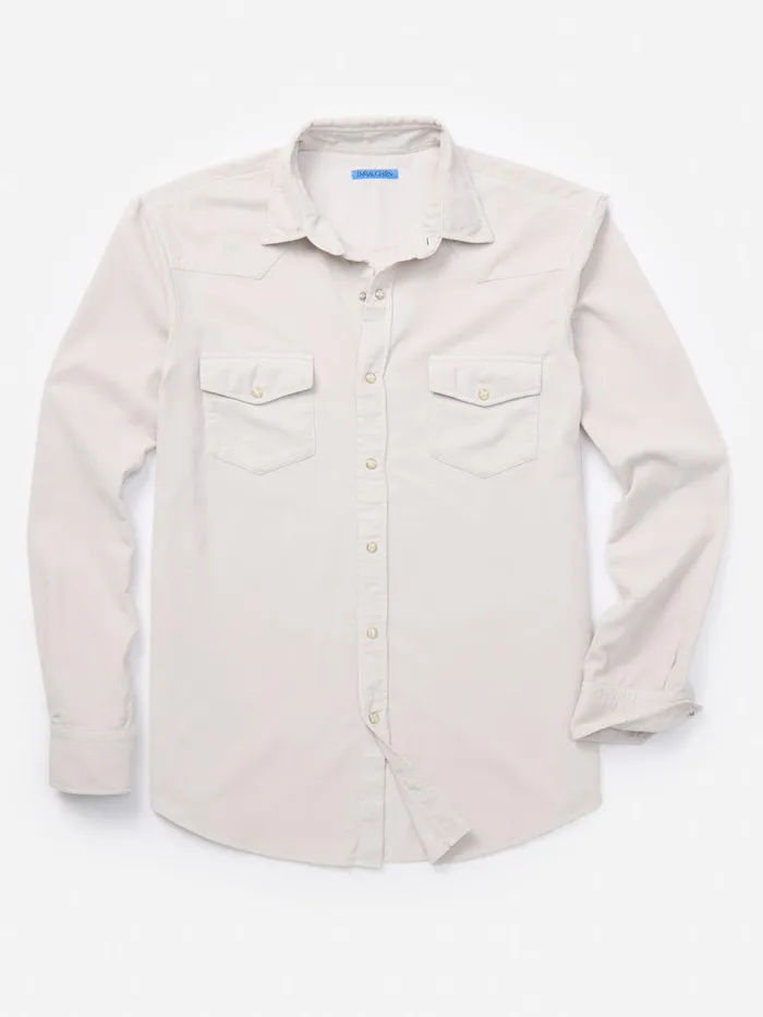 Shirts Men JMcLaughlin Scotto Cord Shirt Pumice Shirts Men JMcLaughlin Scotto Cord Shirt Pumice