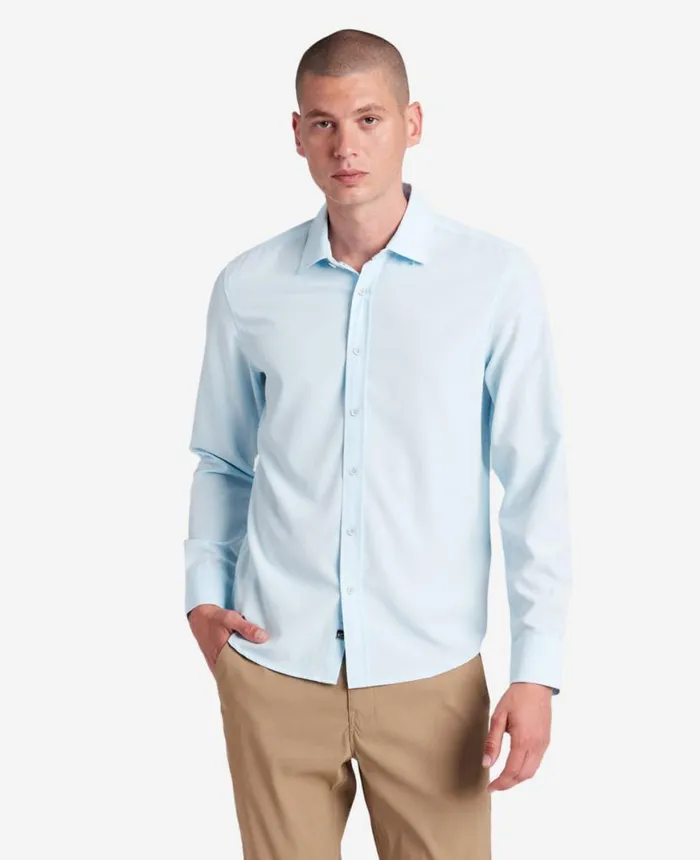 Shirts Men Kenneth Cole Stretch Solid ButtonDown Shirt Light Blue Shirts Men Kenneth Cole Stretch Solid ButtonDown Shirt Light Blue